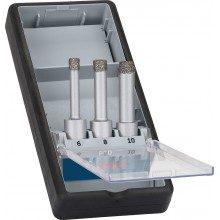 BOSCH Sada vrtáků PRO Ceramic dry pro vrtání za sucha, 6 × 33, 8 × 33, 10 × 33 mm, 3 kusy 2608587145