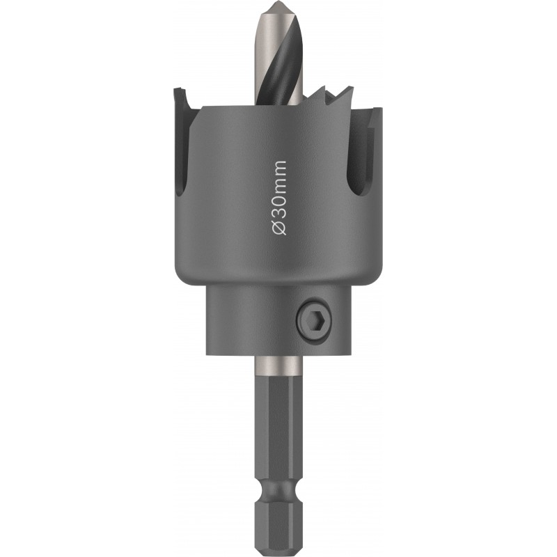 BOSCH Děrovka s adaptérem na dřevo a sádrokarton, 30 × 27 mm 2608594491