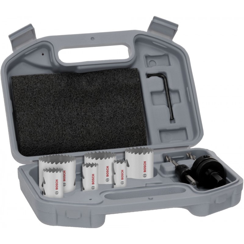 BOSCH Multi Material Sada děrovek se závitem, 19; 22; 29; 38; 44; 57 × 40 mm 2608594612