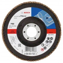 BOSCH Lamelový brusný kotouč X431, Standard for Metal, 125 mm, 22,23 mm, 80 2608603718