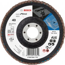 BOSCH Expert for Metal Lamelový brusný kotouč X551, 125x22,23mm, 40, 2608606716