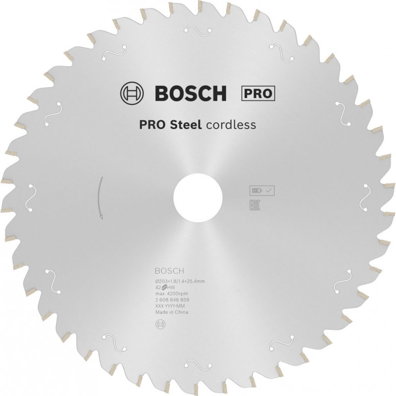 BOSCH PRO Steel cordless Pilový kotouč, 203 × 1,8 × 25,4 mm 2608846859 BOSCH PRO Steel cordless Pilový kotouč, 203 × 1,8 × 25,4 mm 2608846859