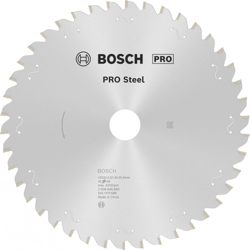 BOSCH PRO Steel corded Pilový kotouč, 203 × 2 × 25,4 mm 2608846860 BOSCH PRO Steel corded Pilový kotouč, 203 × 2 × 25,4 mm 2608846860
