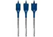 BOSCH 3dílná sada plochých vrtáků do dřeva EXPERT Self Cut Speed, 20/22/25 mm 2608900331