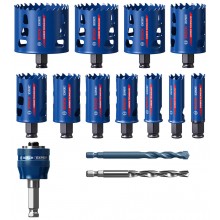 BOSCH 14dílná sada děrovek EXPERT Tough Material 20/22/25/32/35/40/44/51/60/64/76 mm 2608900447