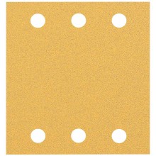 BOSCH Brusný papír EXPERT C470 se 6 otvory pro vibrační brusky 115 × 107 mm, G 80, 10 ks 2608900892
