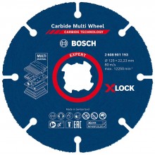 BOSCH Víceúčelový řezný kotouč EXPERT Carbide Multi Wheel X-LOCK 125 mm, 22,23 mm 2608901193