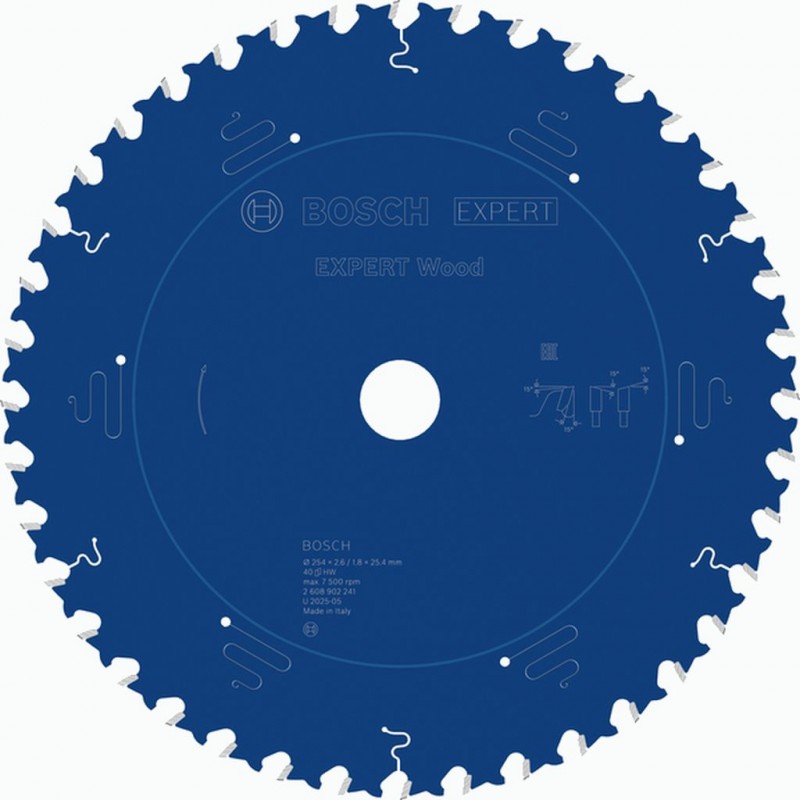 BOSCH EXPERT Wood Pilový kotouč, 254 × 2,6/1,8 × 25,4 mm, T40 2608902241