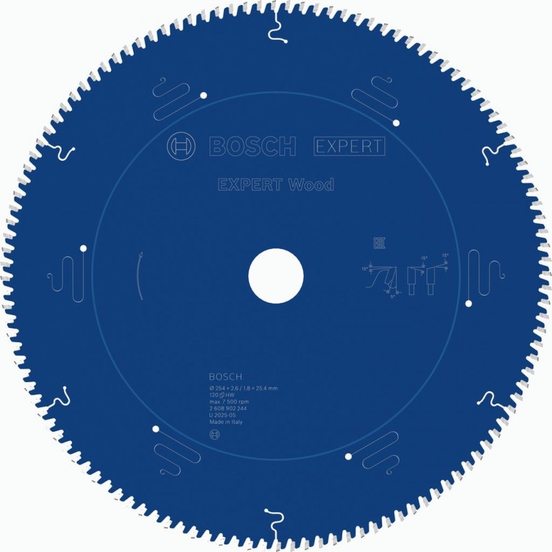 BOSCH EXPERT Wood Pilový kotouč, 254 × 2,6/1,8 × 25,4 mm, T120 2608902244