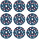 BOSCH 9dílná sada brusných kotoučů EXPERT O780 s fólií, 125 mm, G80/G120/G180 2608902407
