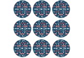 BOSCH 9dílná sada brusných kotoučů EXPERT O780 s fólií, 150 mm, G80 (3×); G120 (3×); G180 (3×) 2608902448