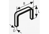 BOSCH Spona z plochého drátu, typ 51, 10 x 1 x 6mm 2609200200