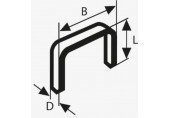 BOSCH Sponky do sponkovačky z plochého drátu, typ 51, 10 x 1 x 10 mm 2609200202