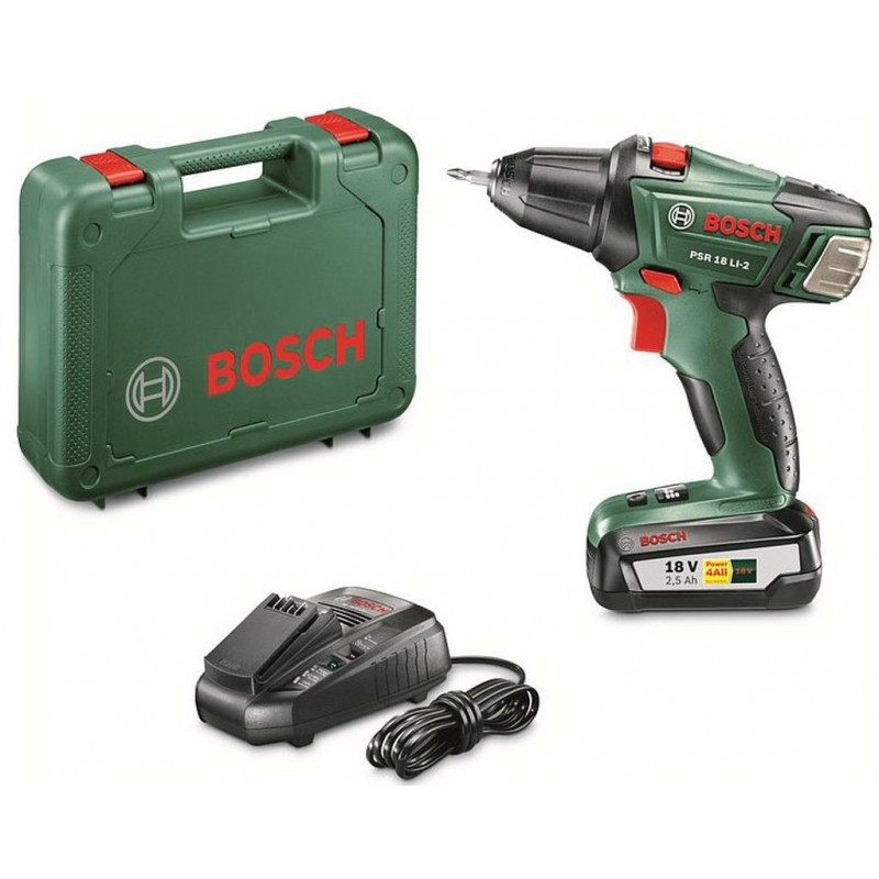 BOSCH PSR 18 LI-2 Compact Akumulátorový šroubovák 060397330G BOSCH PSR 18 LI-2 Compact Akumulátorový šroubovák 060397330G