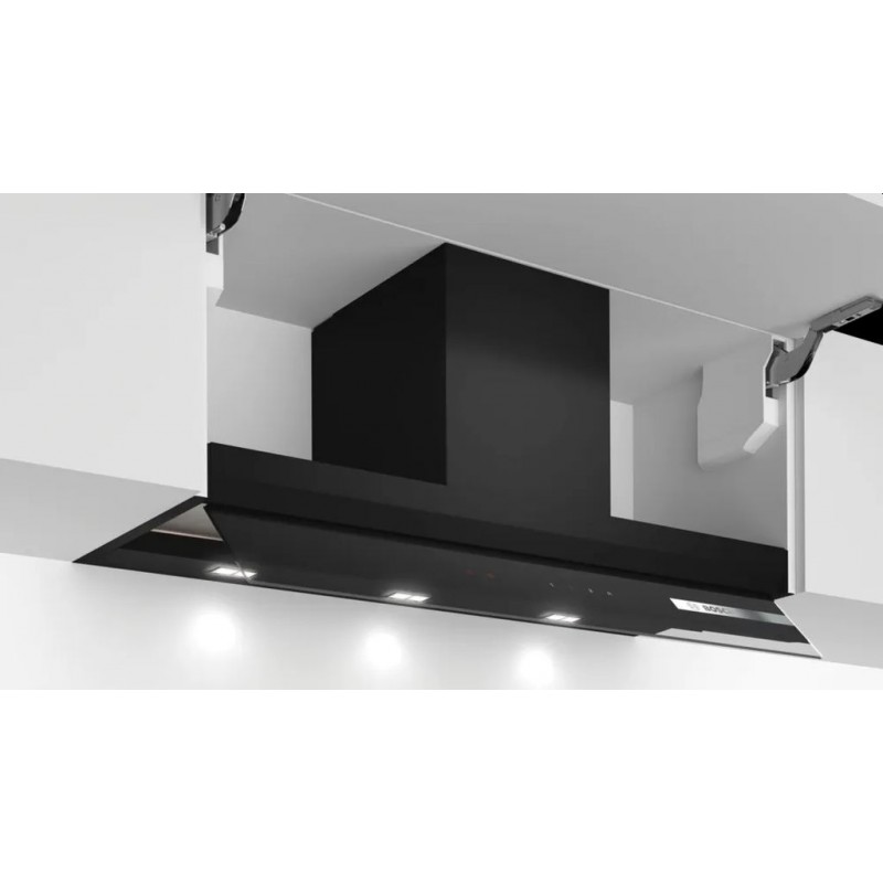 Bosch Serie 6 Vestavný odsavač par 90 cm černé sklo, černá DBB97AM60