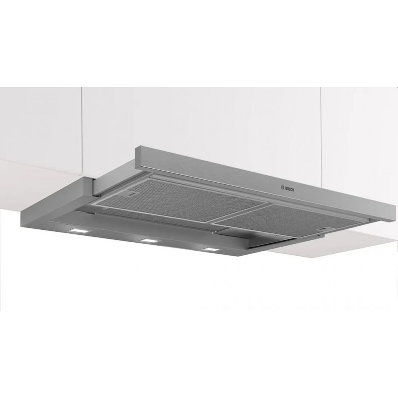 Bosch Serie 4 Teleskopický odsavač par 90 cm Stříbrná metalíza DFS097A51