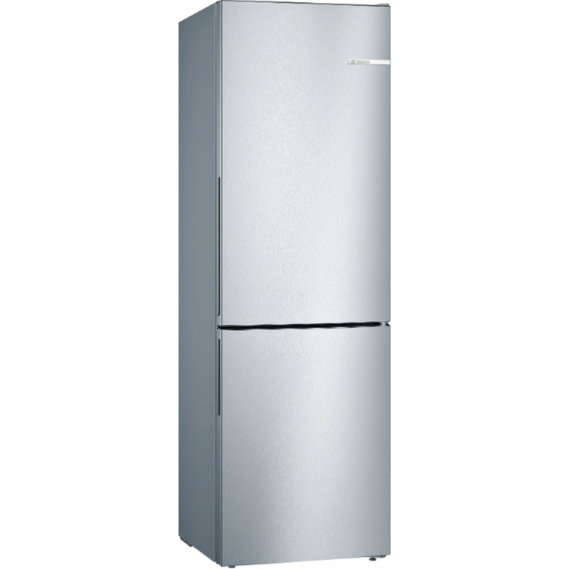 Bosch Série 4 – kombinovaná chladnička s mrazákem, 186 × 60 cm, nerez, KGV36VLEAS