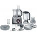 Bosch Food processor, MultiTalent 8, 1250 W, Černá, Brushed stainless steel MC812M844