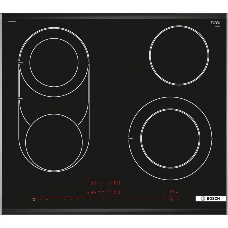 Bosch Serie 8 Elektrická varná deska 60 cm instalace na prac. desku s rámečkem PKM675DP1D