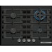 Bosch Serie 4 Plynová varná deska 60 cm Tvrzené sklo, černá PNH6B6K40