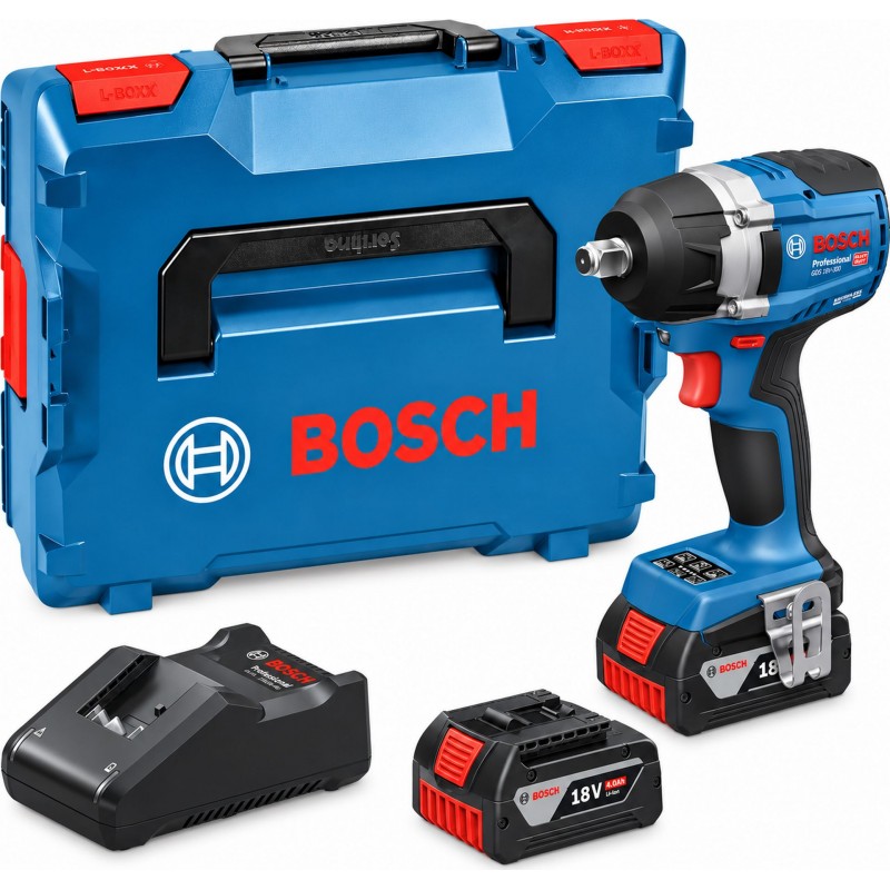 BOSCH GDS18V-750 PROFESSIONAL Akumulátorový rázový utahovák, 2x5,0Ah, L-BOXX 06019L9103 BOSCH GDS18V-750 PROFESSIONAL Akumulátorový rázový utahovák, 2x5,0Ah, L-BOXX 06019L9103