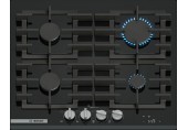 Bosch Serie 8 Plynová varná deska 60 cm tvrzené sklo, černá PRP6A6H40
