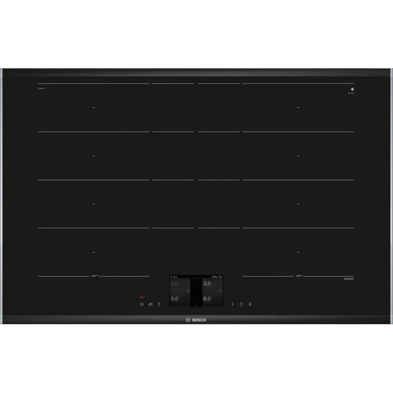 Bosch Serie 8 Indukční varná deska 80 cm instalace na pracovní desku s rámečkem PXY875KW1E