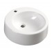 AQUALINE BROOK keramické umyvadlo na desku, 50 cm, bílá FS16A
