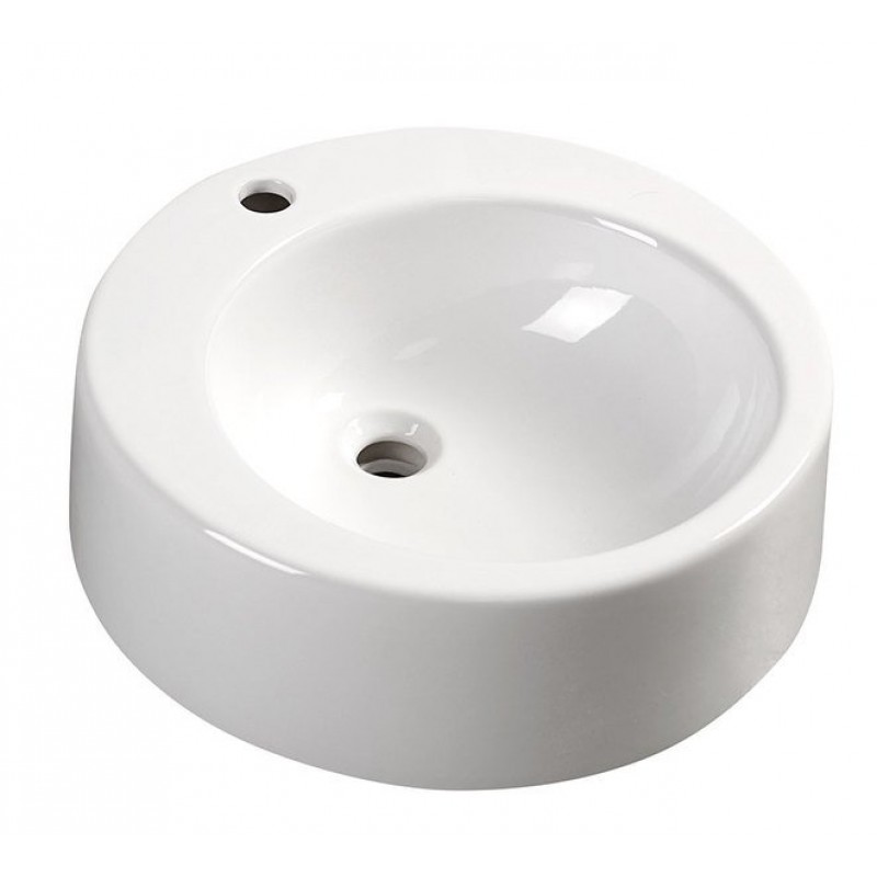 AQUALINE BROOK keramické umyvadlo na desku, 50 cm, bílá FS16A