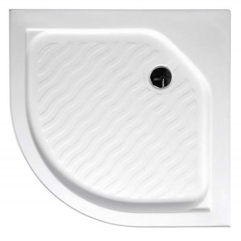 AQUALINE čtvrtkruhová sprchová vanička, 80x80x15cm, akrylát, C80 AQUALINE čtvrtkruhová sprchová vanička, 80x80x15cm, akrylát, C80