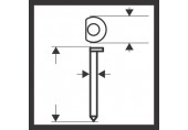 BOSCH Hřebík DA se zápustnou hlavou, SK64-34 57G 2608200523