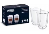 DeLonghi Dvoustěnné sklenice na latte macchiato, 330 ml, sada 2 kss DLSC312