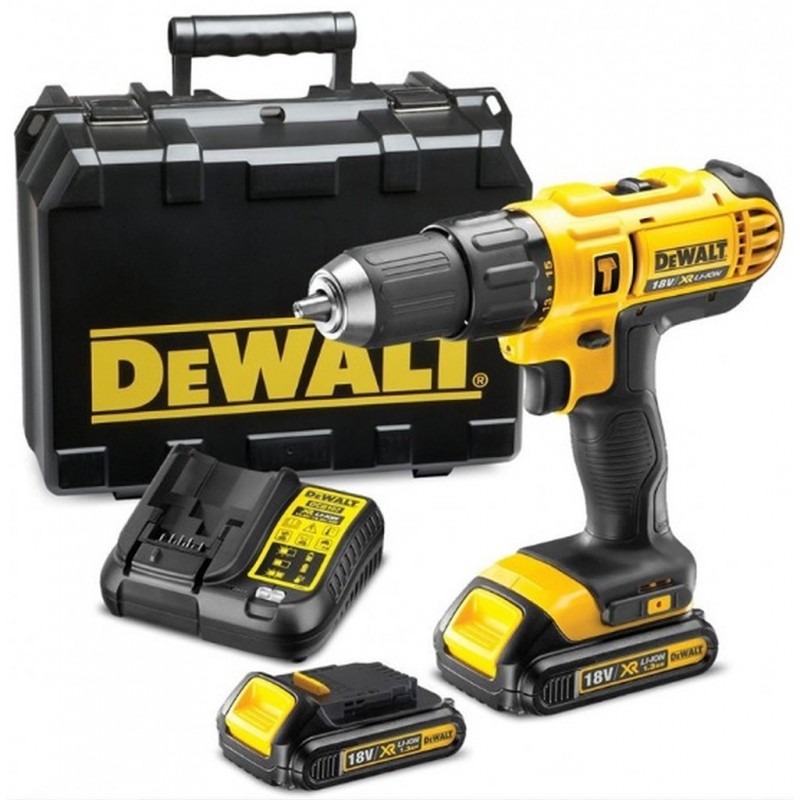 DeWALT DCD776C2 Aku příklepová vrtačka / šroubovák XR (42Nm/18V/2x1,3Ah) kufr DeWALT DCD776C2 Aku příklepová vrtačka / šroubovák XR (42Nm/18V/2x1,3Ah) kufr