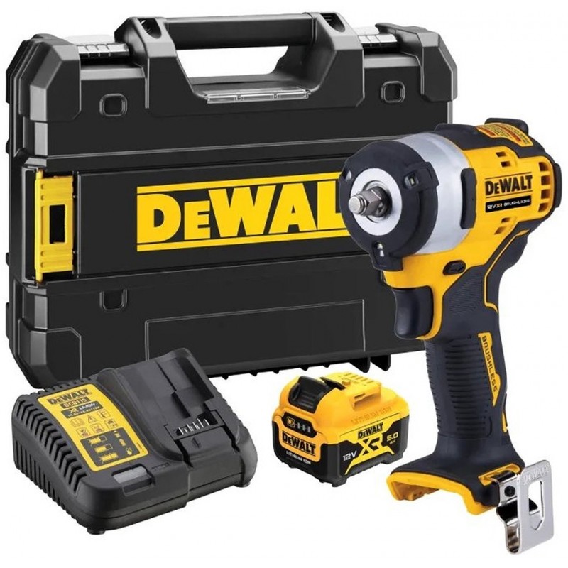 DeWALT DCF903P1 Aku rázový utahovák 3/8 " (339 Nm/ 1x5,0Ah/12V) kufr Tstak DeWALT DCF903P1 Aku rázový utahovák 3/8 " (339 Nm/ 1x5,0Ah/12V) kufr Tstak