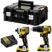 DeWALT DCK2062D2T Kombo sada 18 V Aku příklepový šroubovák + rázový utahovák (18V/2x2,0Ah)