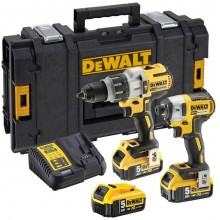 DeWALT DCK276P3 18V Sada aku nářadí XR Li-Ion DCD996 + DCF887 3x 5,0Ah