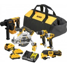 DeWALT DCK611P1D2 Kombo sada (DCD701+DCF801+DCS512+DCH072+DCS353+DCL510+ 1x5,0Ah + 2x 2,0Ah) Taška