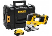 DeWALT DCS334P2 Aku bezuhlíková přímočará pila XR (18V/2x5,0Ah) kufr Tstak
