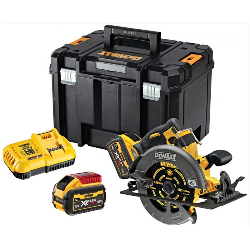 DeWALT DCS578X2 Aku kotoučová pila XR (190mm/54V/2x3,0Ah) box Tstak