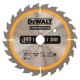 DeWALT DT1949 Pilový kotouč na dřevo s hřebíky 165 x 20 mm, 24 zubů, ATB 20°