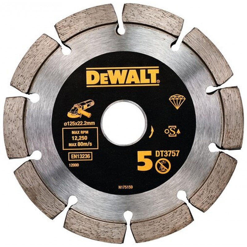 DeWALT DT3757 Diamantový kotouč do drážkovací frézy, 125 x 22,2 mm