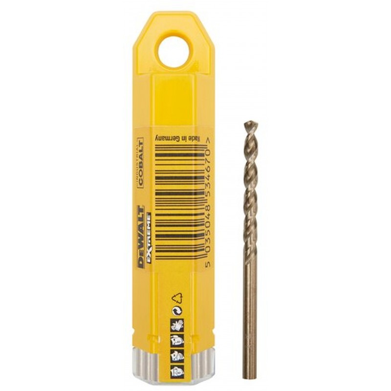 DeWALT DT4936 Vrtáky do kovu HSS-E COBALT 7 × 109 mm, 10 ks