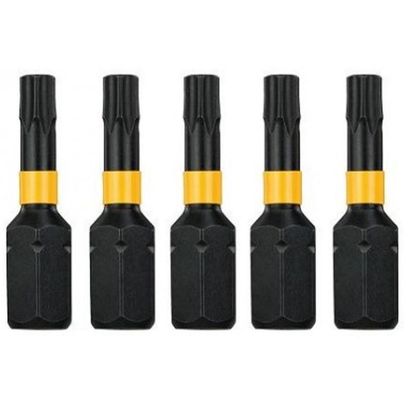 DeWALT DT7381T Sada bitů EXTREME TORSION T 20, 25 mm, 5ks DeWALT DT7381T Sada bitů EXTREME TORSION T 20, 25 mm, 5ks