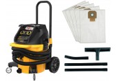 DeWALT DWV905MKIT Průmyslový mokro-suchý vysavač, třída M, 38 l