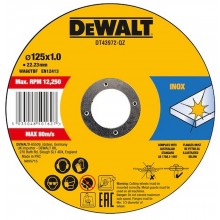 DeWALT DT43972-QZ Řezný kotouč na kov a nerez 125 x1 x 22,2mm 10ks
