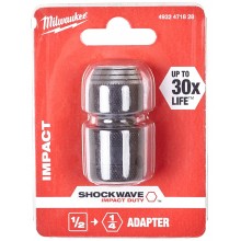 Milwaukee Shockwave Adaptér z 1/2" Čtyřhran na 1/4" Šestihran 4932471828