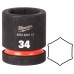 Milwaukee Shockwave Impact Duty Průmyslové hlavice (1”/34mm) 4932480412