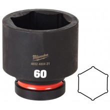Milwaukee Průmyslové hlavice SHOCKWAVE™ IMPACT DUTY 1” HEX krátké (60 mm) 4932480421