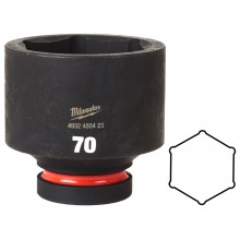Milwaukee Průmyslové hlavice SHOCKWAVE™ IMPACT DUTY 1” HEX krátké (70 mm) 4932480423