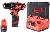 Milwaukee M12 BPD-202C Aku příklepová vrtačka (12V/2x2,0Ah) 4933441940